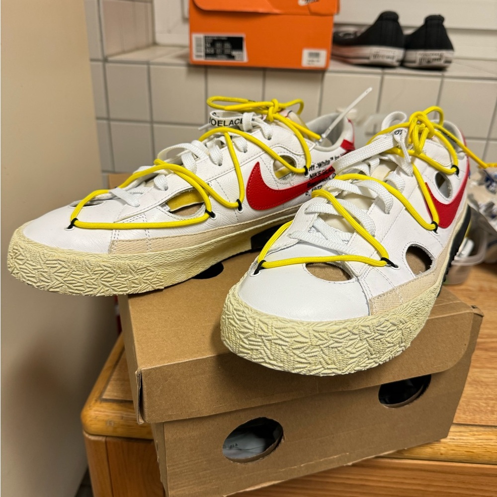 Nike Off-White x Blazer Low White University Red